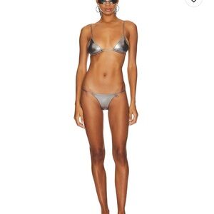 Miaou Shimmering Silver Bikini